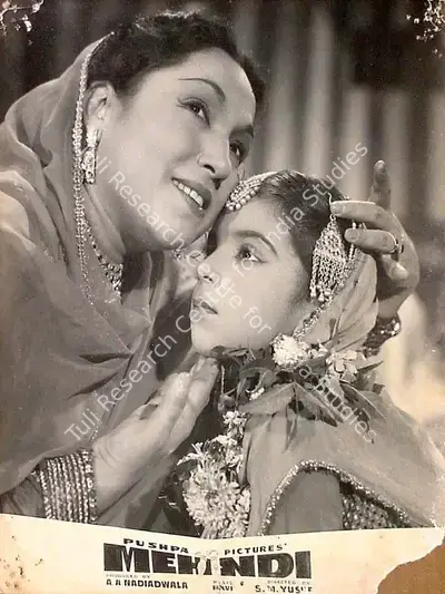 A.A. Nadiadwala (Producer), Mehndi, 1958, Lobby Card