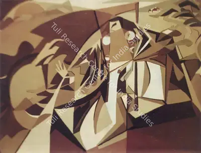 Jehangir Sabavala (Artist), Benkei, the Warrior Priest II, 1955, Painting