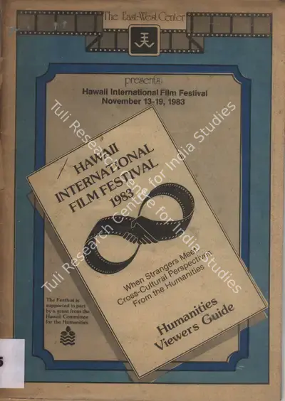 Jeannette Paulson (Chairman), Hawaii International Film Festival, 1983, International Film Festival Catalogue