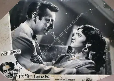 V.K. Murthy (Cinematographer), 12 O Clock, 1958, Lobby Card