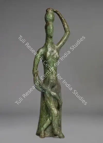 Prodosh Dasgupta (Artist), Tree and Twig, 1951, Sculpture
