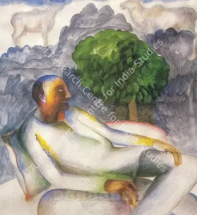 Bhupen P. Khakhar (Artist), Bhupen Khakhar, 1991, Solo Exhibition Invitation