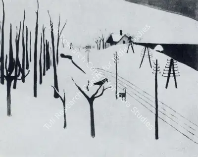 Amrita Sher-Gil (Artist), Winter Scene, 1938, Painting