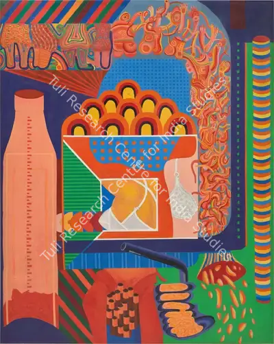 Sundaram, Vivan (Artist). Inbetweenness. Oil on canvas, 1967 | Painting | EconomicsArt | 00872685