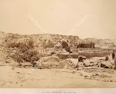 Andrew Charles Brisbane Neill (Photographer), Beejanuggur, Street of Pilgrims' Houses, 1856, Antiquarian Photograph