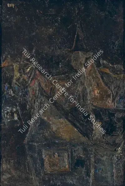 S.H. Raza (Artist), Untitled, 1953, Painting