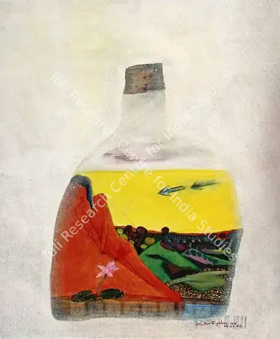 Babu Xavier (Artist), Bottled Passion, 2003, Painting