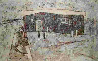 G.R. Santosh (Artist), Kashmir, 1959, Painting