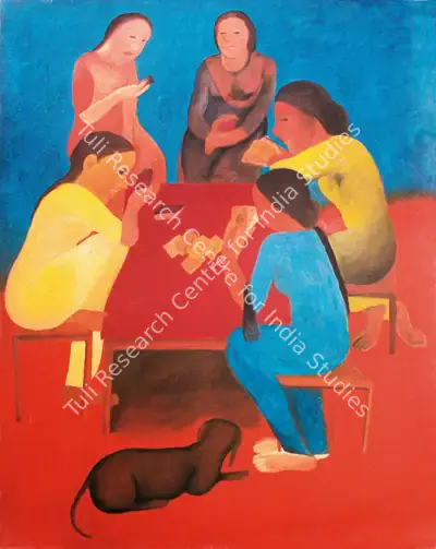 Gogi Saroj Pal (Artist), Game, 1987, Painting