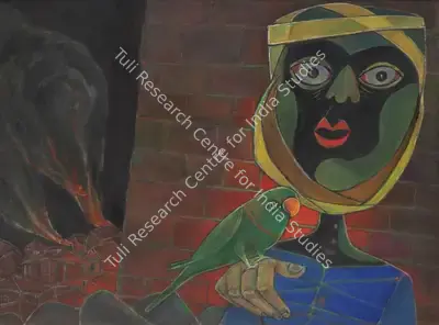 Paritosh Sen (Artist), Untitled (The Victim), 1993, Painting