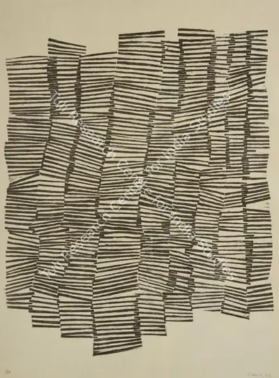 Zarina Hashmi (Artist), Untitled, 1970, Print