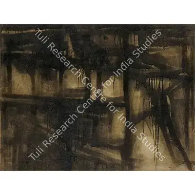 Ramkumar (Artist), Autumn Landscape, 1960, Painting