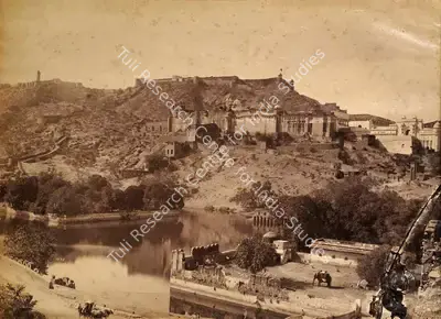 Lala Deen Dayal (Photographer), Palace Amber, Antiquarian Photograph