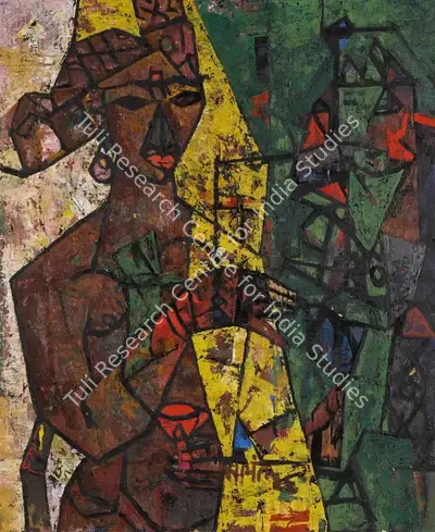 Mohan Samant (Artist), Untitled (Woman), 1946, Painting