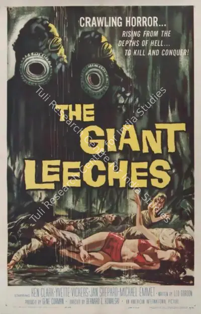 Gene Corman (Producer), The Giant Leeches, 1959, Poster