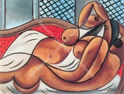 George Keyt (Artist), Lovers, 1935, Painting