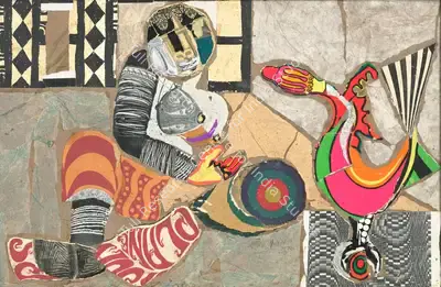 Gujral, Satish (Artist). Untitled (Woman and Bird), 1970 | Collage, Ch.NeY/25.03.26, 2026 · Christie's