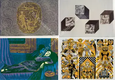 Jyoti Bhatt (Artist), Brahmand, 1969, Graphic Art