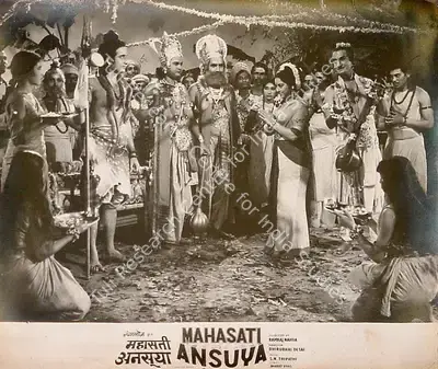 Ramraj Nahta (Producer), Mahasati Ansuya, 1965, Lobby Card