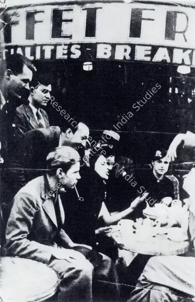 Krishen Khanna (Photographer), Amrita in Paris Caf , 1932, Contemporary Photograph