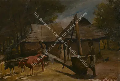 Raja Ravi Varma (Artist), Untitled (oil-extractor), 1900, Painting