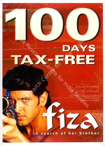 Pradeep Guha (Producer), Fiza, 2000, Full Sheet Poster