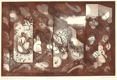 G.M. Sheikh (Artist), Meanderings, 1998, Graphic Art