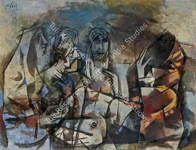 M.F. Husain (Artist), Untitled, 1965, Painting