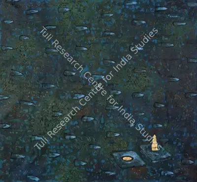 G.R. Iranna (Artist), Untitled, 1998, Painting