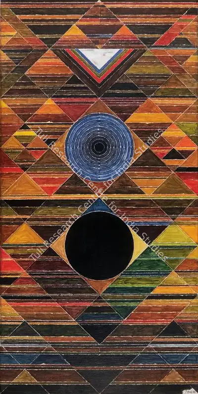 Raza, S.H. (Artist). Germination. Acrylic on canvas, 1994 | Painting | FineArts | 00336100