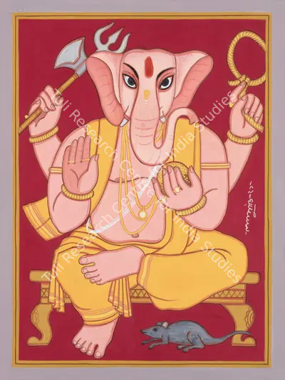Lalu Prasad Shaw (Artist), Untitled (Ganesha - I), 2021, Painting