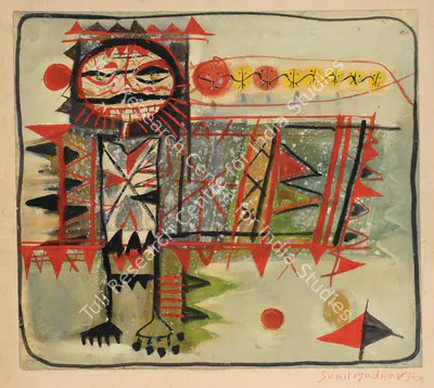 Sunil Madhav Sen (Artist), Untitled (Lankeswar), Painting