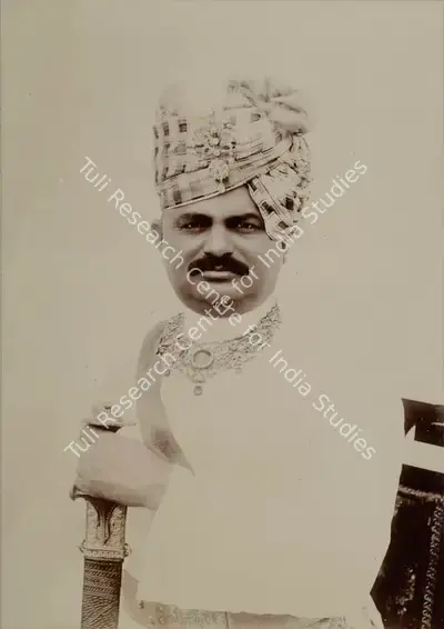 Studio Bourne & Shepherd (Photographic Studio), Thakor Saheb Shri Dolatsinhji Bahadur of Limbdi, 1909, Antiquarian Photograph