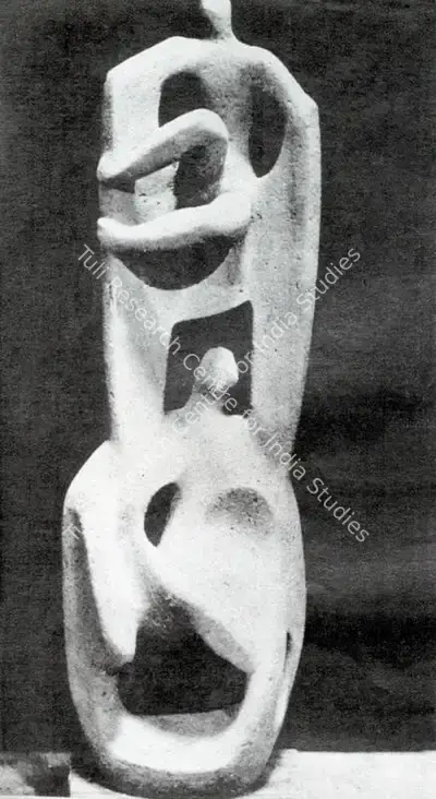 Chintamoni Kar (Artist), Daedulus & Icarus, 1962, Sculpture