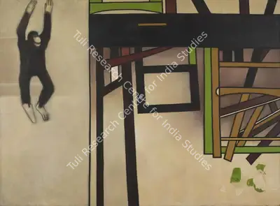 Broota, Rameshwar (Artist). The Lost Self. Oil on canvas, 1971 | Painting | FineArts | 00362803