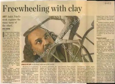 Mita kapur (Reporter), Freewheeling with Clay, 2006, Newspaper Clipping