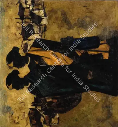 B. Prabha (Artist), 2 Girls, 1960, Painting