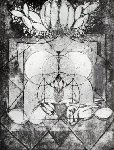 K.K. Rajappan (Artist), Forms in Silence, Painting
