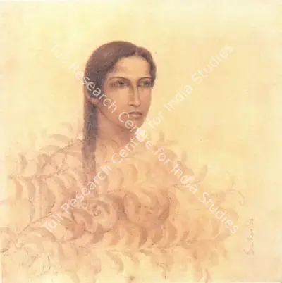 Suhas Roy (Artist), Radha Series, 1998, Painting