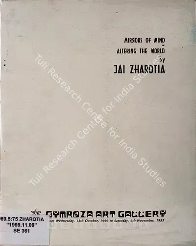 Jai Zharotia (Artist), Mirrors of Mind, 1999, Solo Exhibition Catalogue