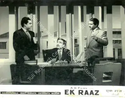 A.A. Nadiadwala (Producer), Ek Raaz, 1963, Lobby Card