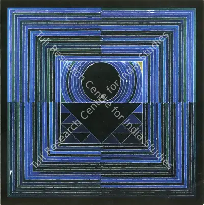 S.H. Raza (Artist), An Exhibition of Prints on Canvas, 2002, Solo Exhibition Invitation