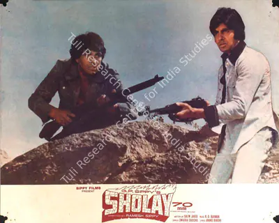 Dwarka Divecha (Cinematographer), Sholay, 1975, Lobby Card
