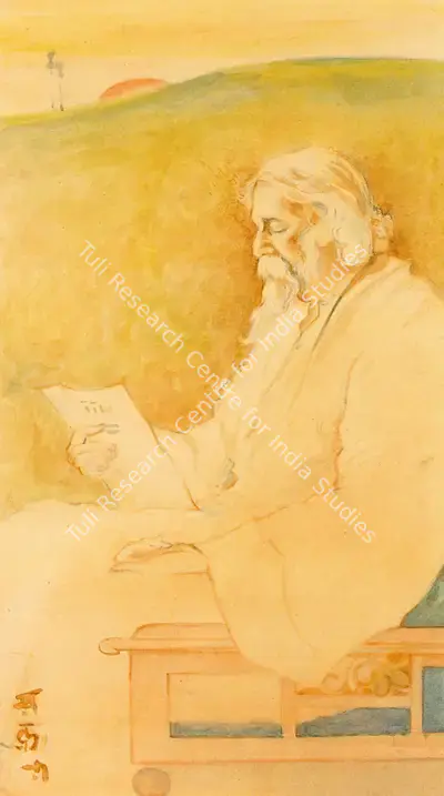 Abanindranath Tagore (Artist), Portrait Of Rabindranath Tagore, Painting