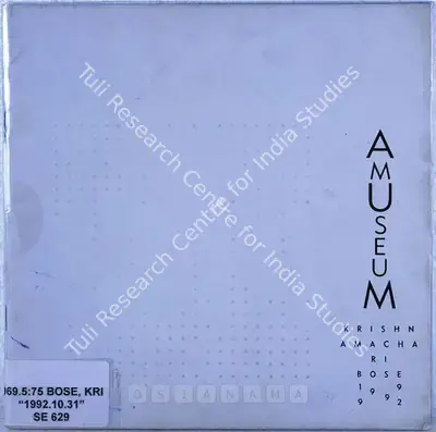 Bose Krishnamachari (Artist), A Museum, 1992, Solo Exhibition Catalogue