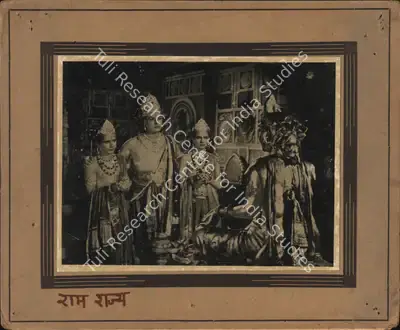 P.G. Kukde (Cinematographer), Ram Rajya, 1943, Photographic Still Mounted on Lobby Card