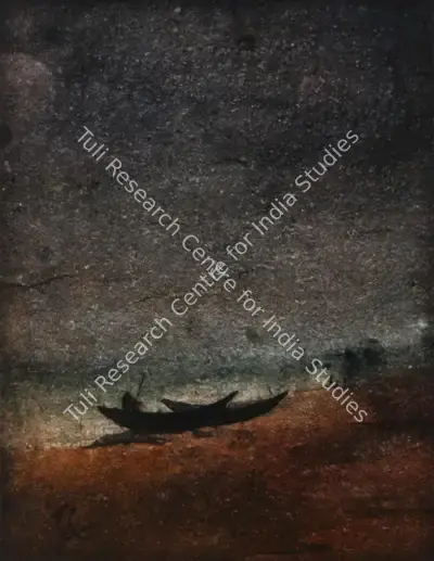 Gaganendranath Tagore (Artist), Riverside, Painting