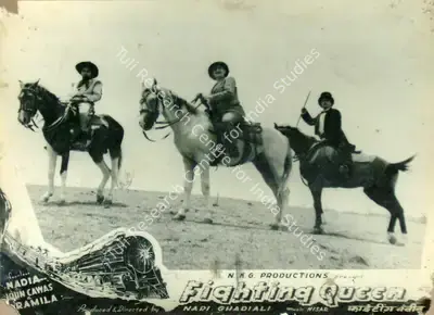 Nari Ghadiali (Director), Fighting Queen, 1956, Lobby Card