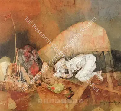 Shyamal Dutta Ray (Artist), Untitled, 1986, Painting