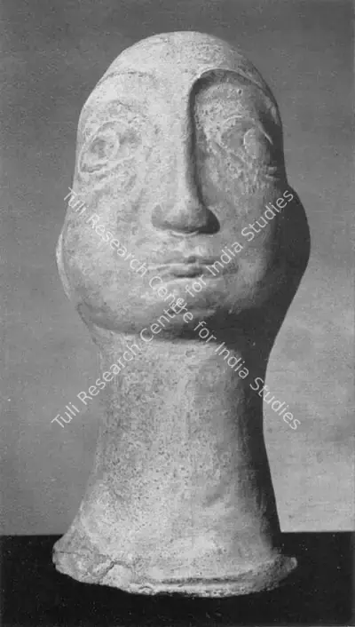 S. Dhanapal (Artist), Head of a Woman, 1955, Sculpture